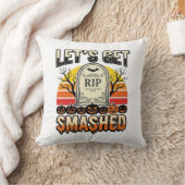 Coussin Drôle de Halloween Casse-gueule Design de Cimetièr (Couverture)