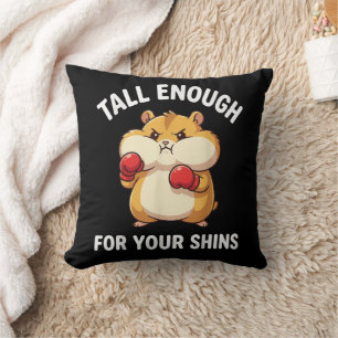 Coussin Drôle de hamster de boxe assez grand pour vos tibi