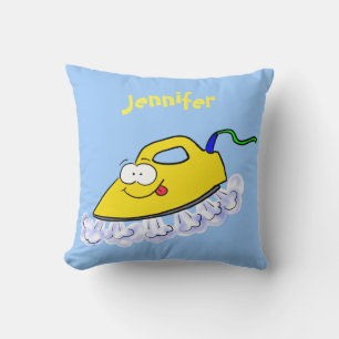 Coussin Drôle dessin animé linge de fer