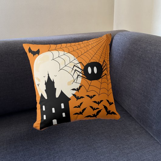 Coussin Drôle d'Halloween effrayant