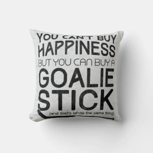 Coussin drôle d'hockey d'impression de nom et de