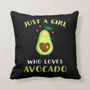 Coussin Drôle Juste Une Fille Qui Aime L'Avocado