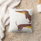 Coussin Drôle mignon dachshund pour parent chien long (Couverture)