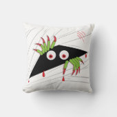 Coussin Drôle Monstre Caricature Halloween (Recto)