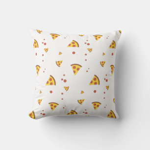 Coussin Drôle Motif Minimaliste de Pizza Pepperoni Rétro