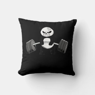 Coussin Drôle Panda Entraînement Kitten Gym Deadlift Puiss