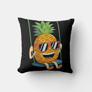 Coussin drôle swing ananas swinger Throw Pillow