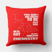 Coussin Drôle veut dire être nous avons une chimie Extraor (Verso)