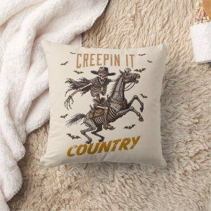 Coussin Drôle Vintage Creepin Il Country Halloween