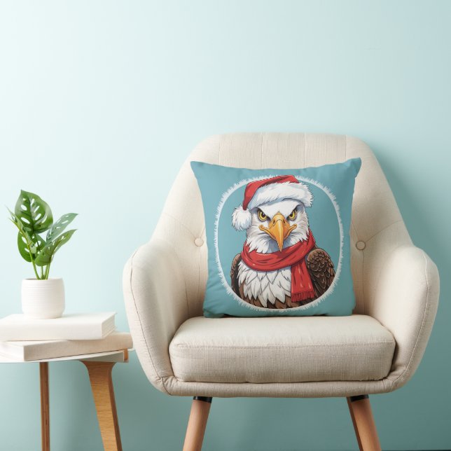 Coussin Drôles d'animaux: Spécial Noël - Aigle 2 (Chaise)