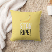 Coussin Drôles de faveurs de fête à la banane rétro éditab (Couverture)