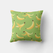 Coussin Drôles de faveurs de fête à la banane rétro éditab (Verso)