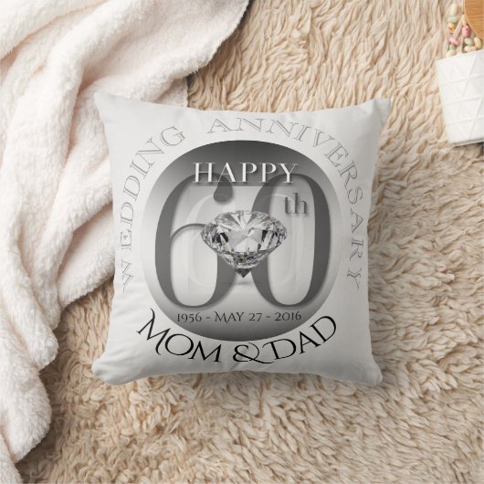 Coussin du 60e anniversaire du Mariage Diamond (Couverture)