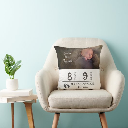 Coussin du certificat de naissance (Chaise)