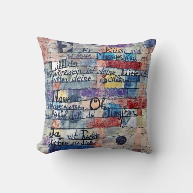 Coussin Du chant des chansons, Klee (Recto)