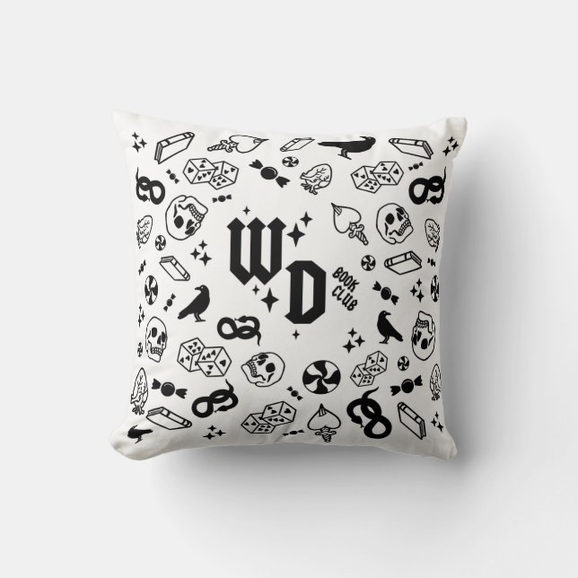 Coussin du club de livres Wicked Darlings (Recto)
