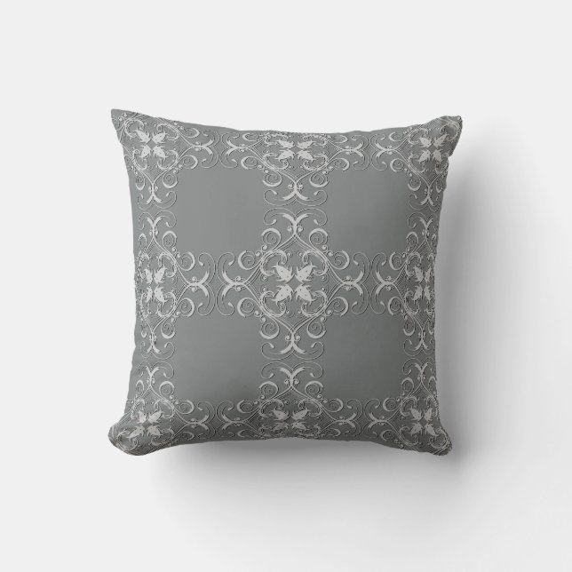 Coussin du concepteur de diamants Silver (Recto)