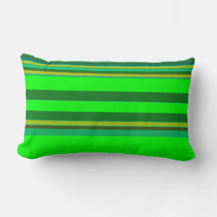 Coussin du concepteur de Motif de bande verte colo