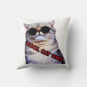 Coussin du cool CAT VIBES ! (Verso)