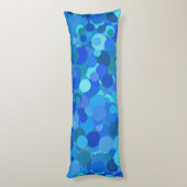coussin du corps de confetti de point bleu (Dos (Vertical))