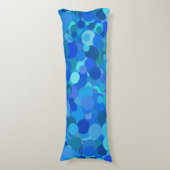 coussin du corps de confetti de point bleu (devant Vertical)