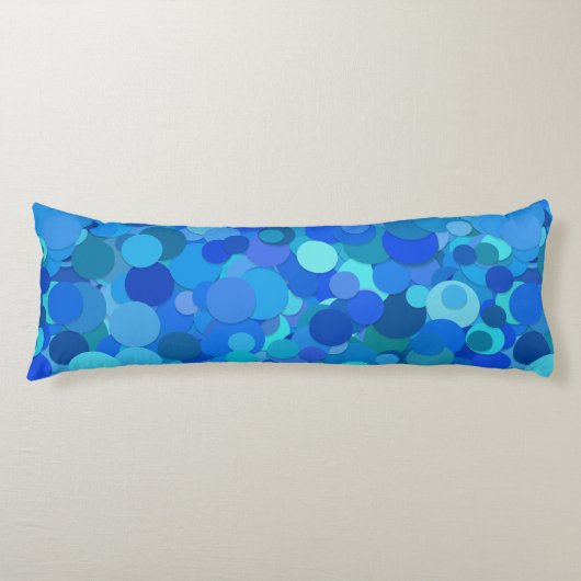 coussin du corps de confetti de point bleu (Devant)