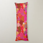 coussin du corps de confetti de point rouge (Dos (Vertical))