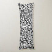 coussin du corps des cercles abstraits (Dos (Vertical))