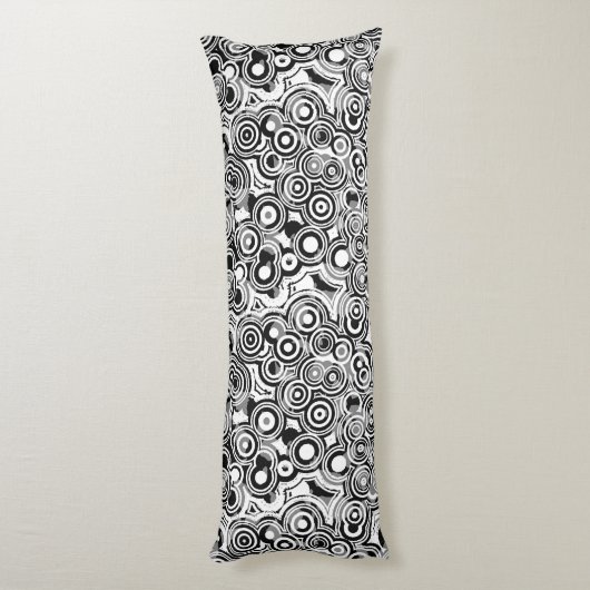 coussin du corps des cercles abstraits (Dos (Vertical))