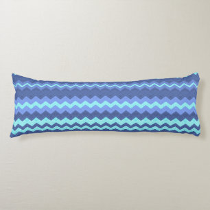 coussin du corps du chevron bleu