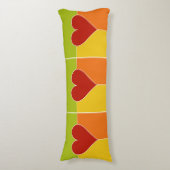 Coussin du corps du Motif cardiaque (Devant (Vertical))