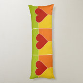 Coussin du corps du Motif cardiaque (Dos (Vertical))