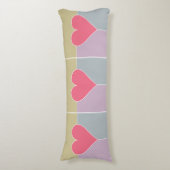 Coussin du corps du Motif cardiaque (Devant (Vertical))