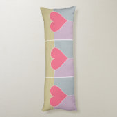 Coussin du corps du Motif cardiaque (Dos (Vertical))