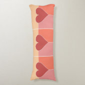 Coussin du corps du Motif cardiaque (Devant (Vertical))