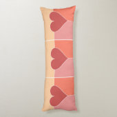 Coussin du corps du Motif cardiaque (Dos (Vertical))