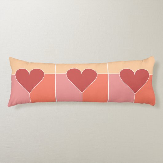 Coussin du corps du Motif cardiaque (Devant)