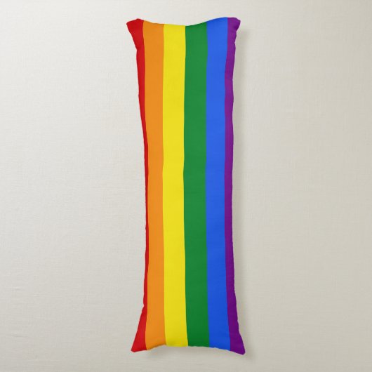 coussin du corps Rainbow Flag (Devant (Vertical))