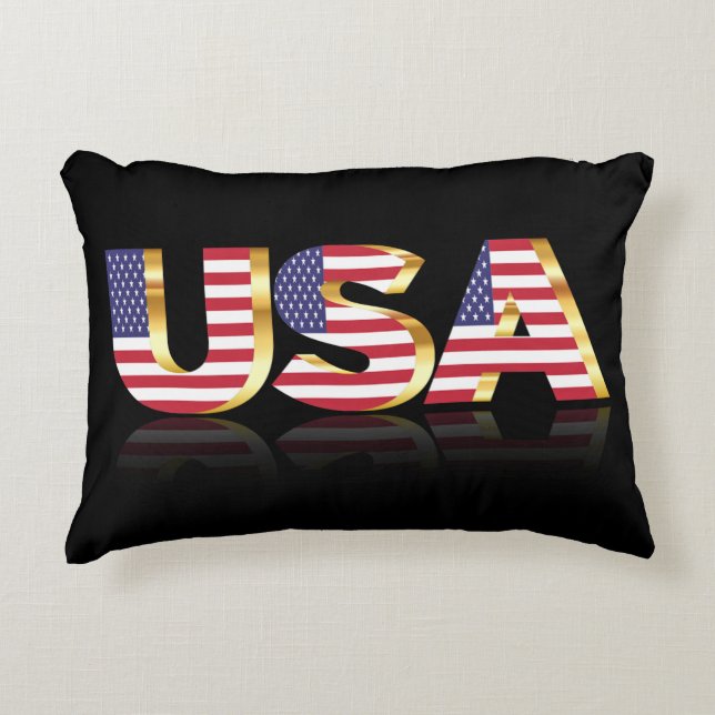Coussin du drapeau américain (Devant)