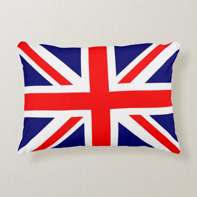 Coussin du drapeau britannique Union Jack, Royaume (Devant)