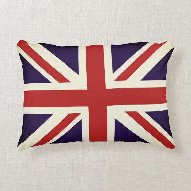 Coussin du drapeau britannique vintage Union Jack, (Devant)