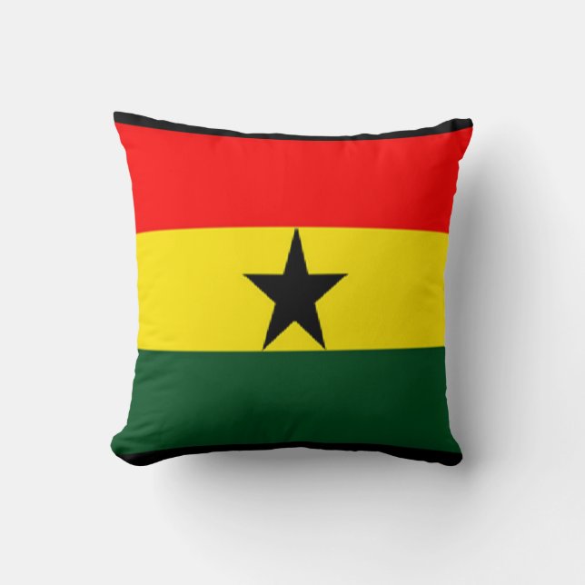 Coussin du drapeau du Ghana (Recto)