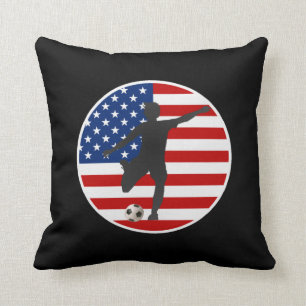 Coussin du football des femmes des Etats-Unis de