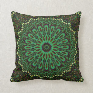 Coussin du Kaleidoscope de la forêt profonde