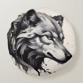 Coussin du loup de chasse Cushion Throw (Dos)