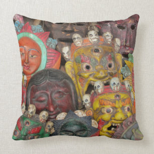 Coussin du masque de la divinité népalaise
