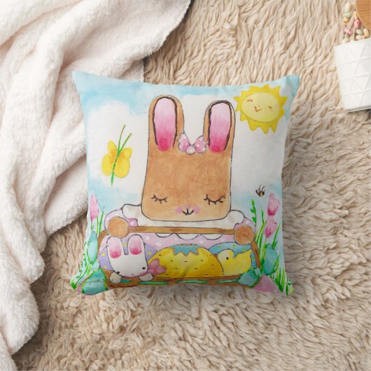 Coussin du panier de Pâques de Mary (Couverture)