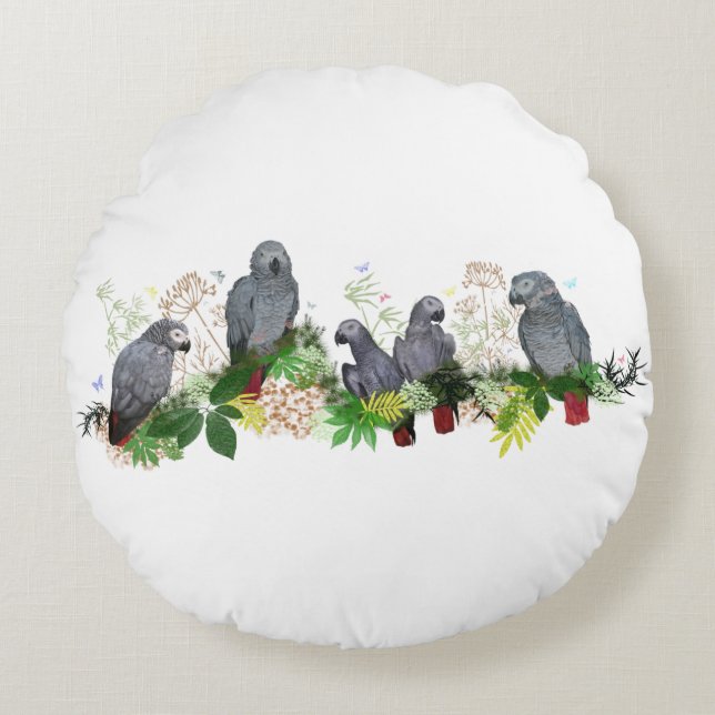 Coussin du parti Gray Parrot (Devant)