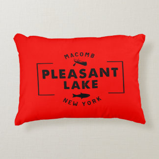 Coussin du polyester balayé par lac agréable 16x12