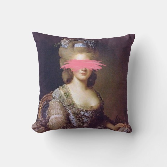 Coussin Duchesse Altered Ar portrait d'art fine Jeter Orei (Recto)